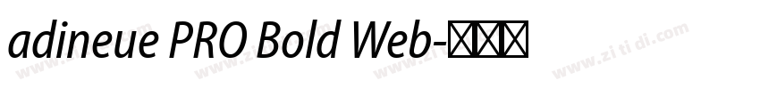 adineue PRO Bold Web字体转换
